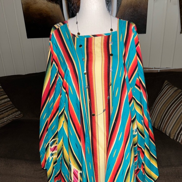Lucky & Blessed • Size 3X • Boho • Dress/Cardigan Vest Set • Multi-Colors - Picture 5 of 16